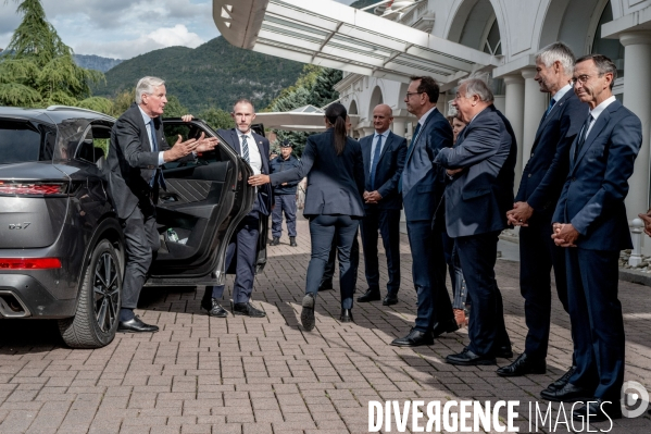 Michel Barnier Aux journées parlementaires LR.