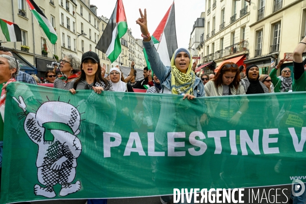 Manifestation contre le gouvernement Emmanuel Macron et Michel Barnier, à Paris.