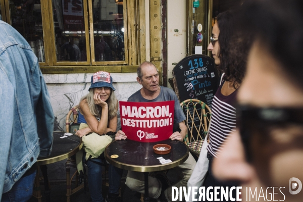 Manifestation contre le nouveau gouvernement de Michel Barnier, Paris le 21 septembre 2024.