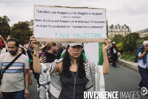 Manifestation contre le nouveau gouvernement de Michel Barnier, Paris le 21 septembre 2024.