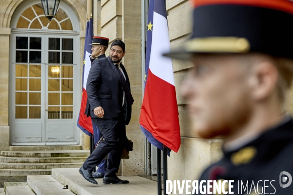 Premiere réunion du gouvernement Barnier à Matignon