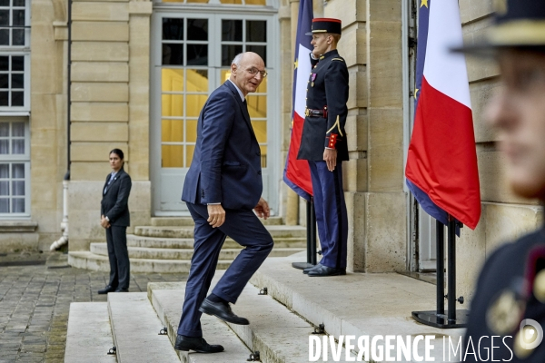 Premiere réunion du gouvernement Barnier à Matignon