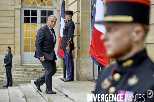 Premiere réunion du gouvernement Barnier à Matignon