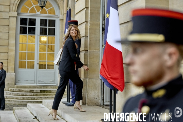 Premiere réunion du gouvernement Barnier à Matignon