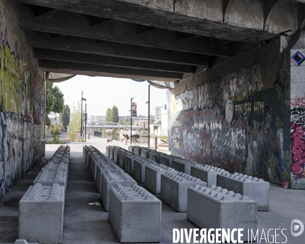 Canal Saint Denis, dispositif anti-sdf 