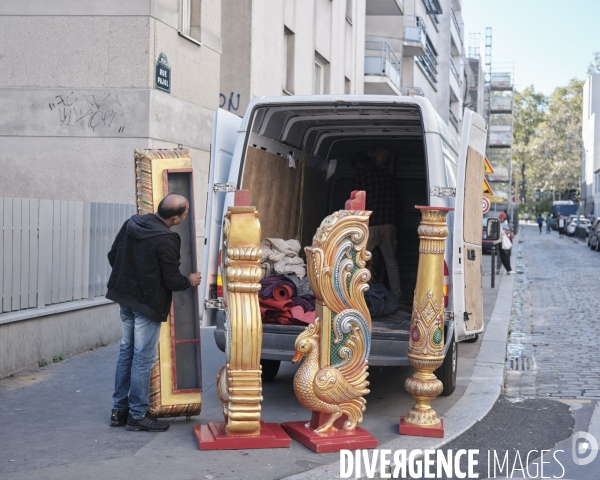 Livraison de mobilier au temple hindou de la rue Pajol, Paris 18e