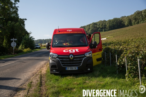 La Caravane des Vendanges de la CGT