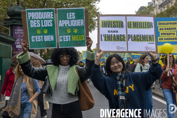 Manifestation pour la protection de l enfance