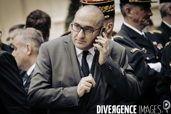 Passation de pouvoir entre Gerald Darmanin et Bruno Retailleau