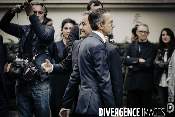 Passation de pouvoir entre Gerald Darmanin et Bruno Retailleau