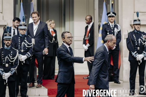 Passation de pouvoir entre Gerald Darmanin et Bruno Retailleau