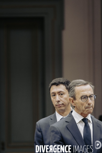 Passation de pouvoir entre Gerald Darmanin et Bruno Retailleau