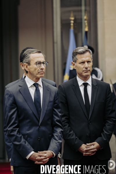 Passation de pouvoir entre Gerald Darmanin et Bruno Retailleau