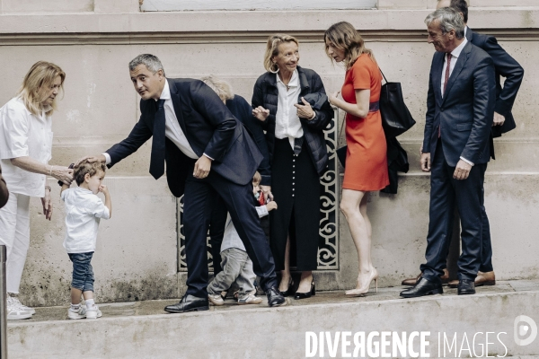 Passation de pouvoir entre Gerald Darmanin et Bruno Retailleau