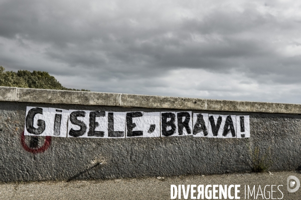 Collages hommage a Gisele - Avignon