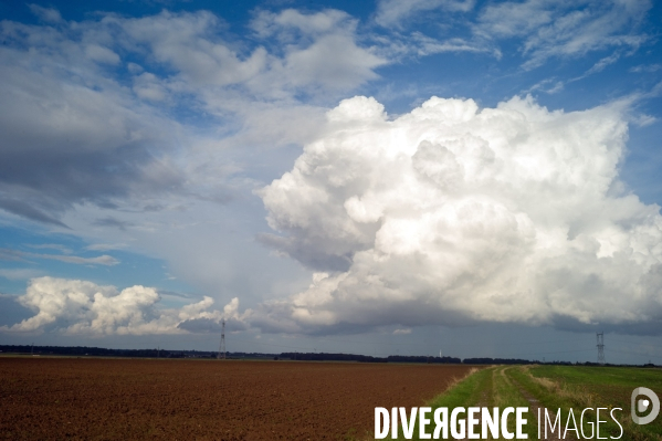 Illustration ciels et nuages normands