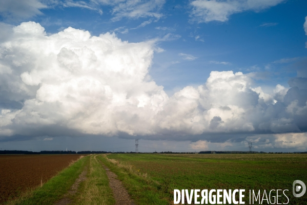 Illustration ciels et nuages normands
