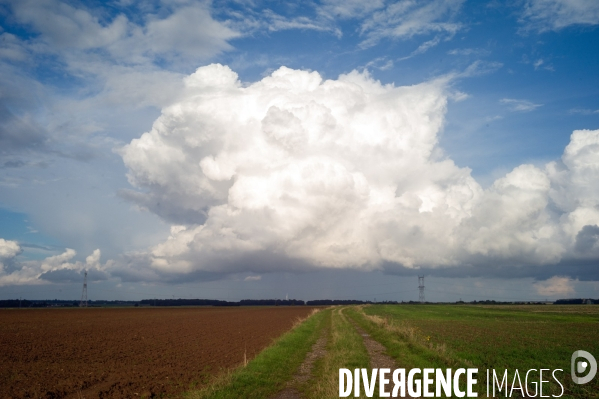 Illustration ciels et nuages normands
