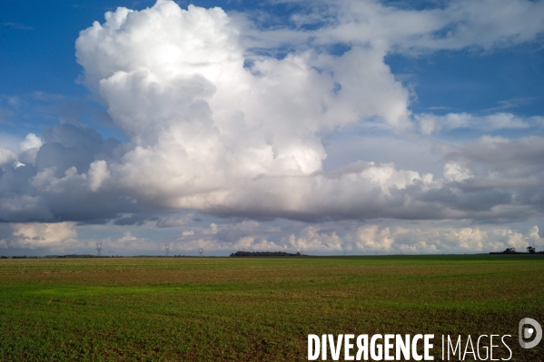 Illustration ciels et nuages normands