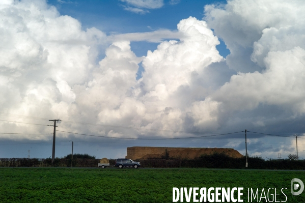 Illustration ciels et nuages normands