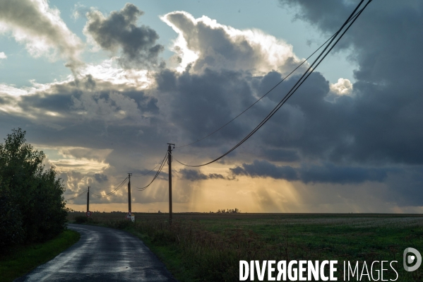 Illustration ciels et nuages normands