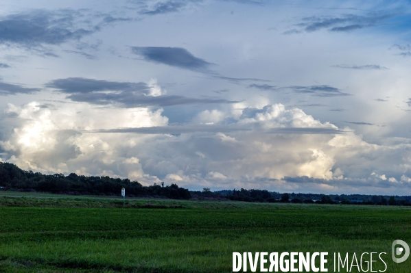 Illustration ciels et nuages normands