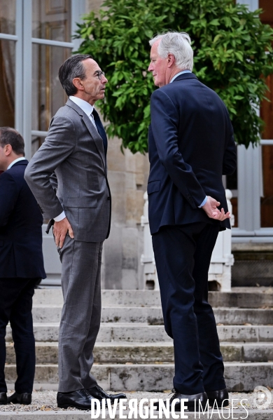 Bruno retailleau avec michel barnier  