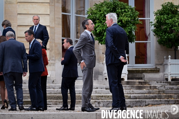 Bruno retailleau avec michel barnier  
