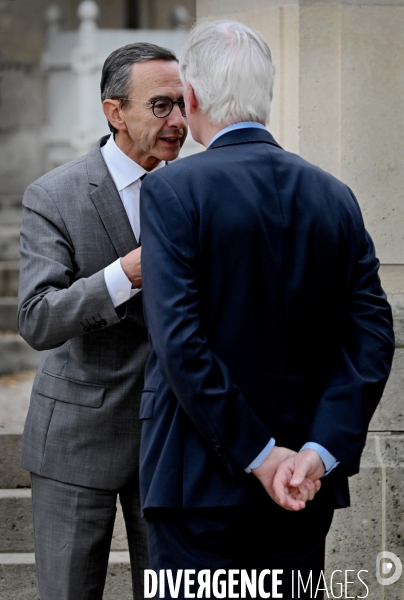 Bruno retailleau avec michel barnier  