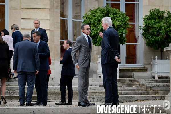 Bruno retailleau avec michel barnier  