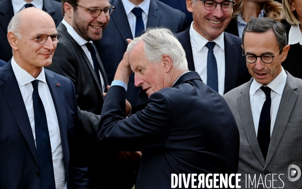 Didier migaud, michel barnier, bruno retailleau  