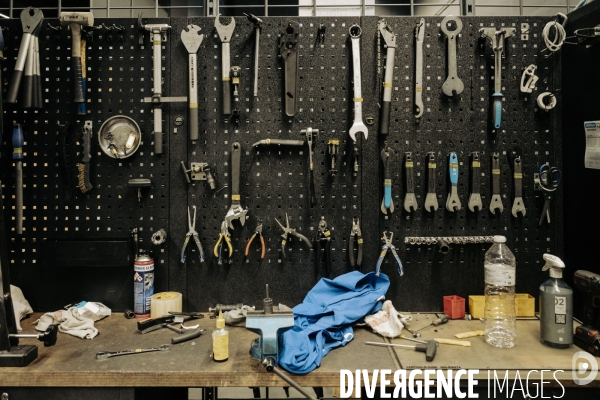 Atelier vélos Décathlon 