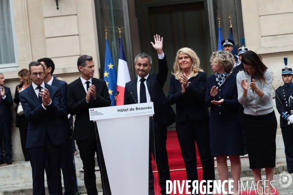 Ministere de l interieur - passation darmanin retailleau