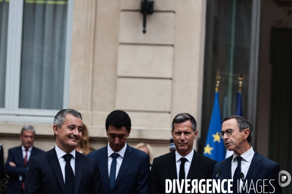 Ministere de l interieur - passation darmanin retailleau