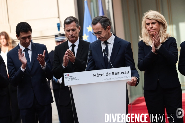 Ministere de l interieur - passation darmanin retailleau