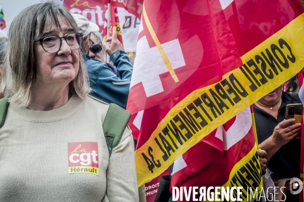 Manifestation du 01.10.2024 contre Macron et le gouvernement Barnier à Montpellier