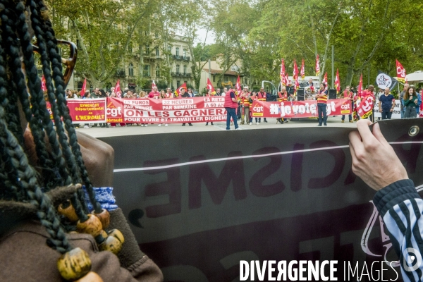 Manifestation du 01.10.2024 contre Macron et le gouvernement Barnier à Montpellier