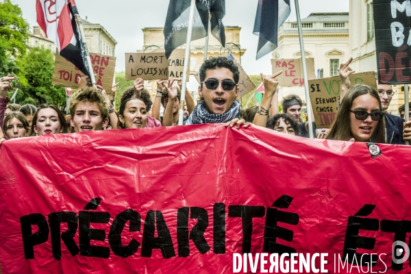 Manifestation du 01.10.2024 contre Macron et le gouvernement Barnier à Montpellier