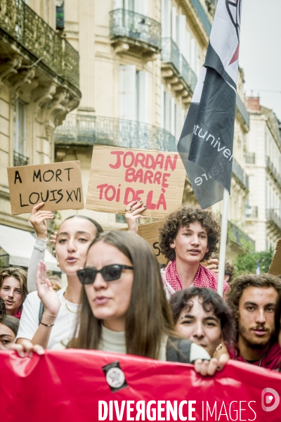 Manifestation du 01.10.2024 contre Macron et le gouvernement Barnier à Montpellier