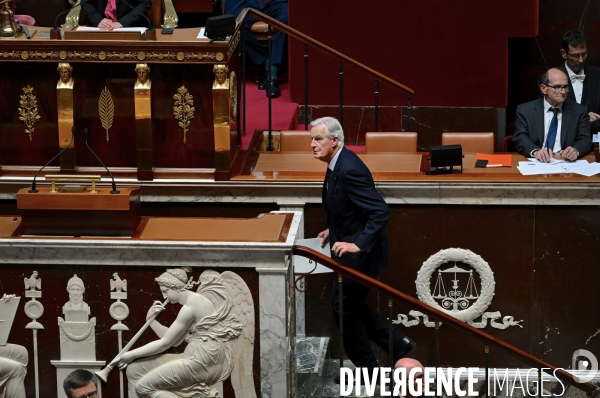 Michel Barnier prononce sa déclaration de politique générale