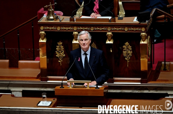 Michel Barnier prononce sa déclaration de politique générale
