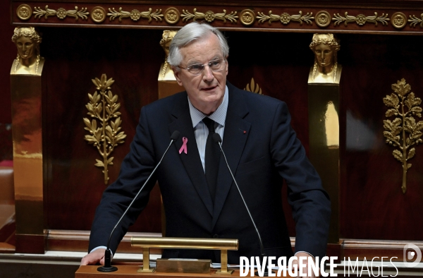 Michel Barnier prononce sa déclaration de politique générale