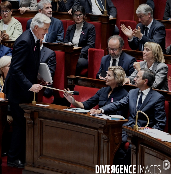Michel Barnier prononce sa déclaration de politique générale