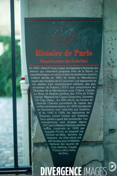 Façade de la Manufacture des Gobelins