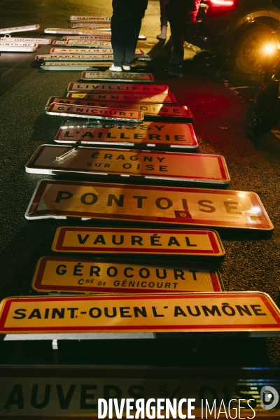 Inversion de panneaux de communes par les Jeunes Agriculteurs