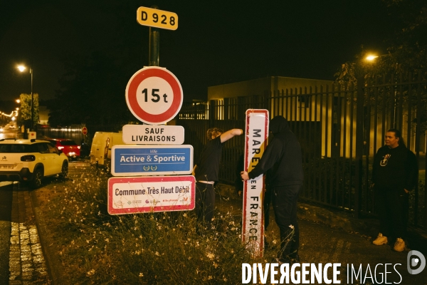 Inversion de panneaux de communes par les Jeunes Agriculteurs