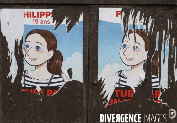 Affiches apres le meurtre de philippine