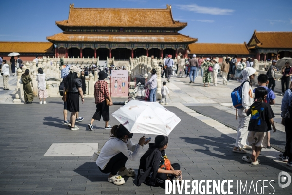 Tourisme chinois a la Cite Interdite de Pekin