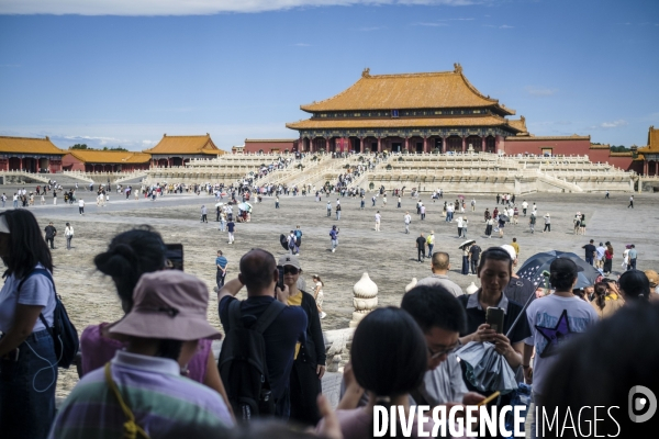 Tourisme chinois a la Cite Interdite de Pekin