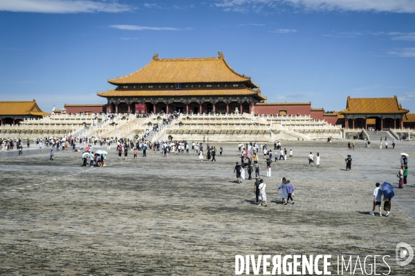 Tourisme chinois a la Cite Interdite de Pekin